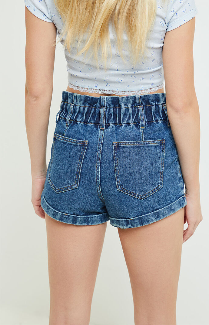 pacsun cherry paperbag shorts