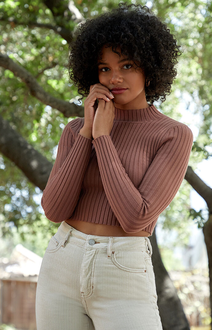 Kendall and kylie cheap mock neck sweater