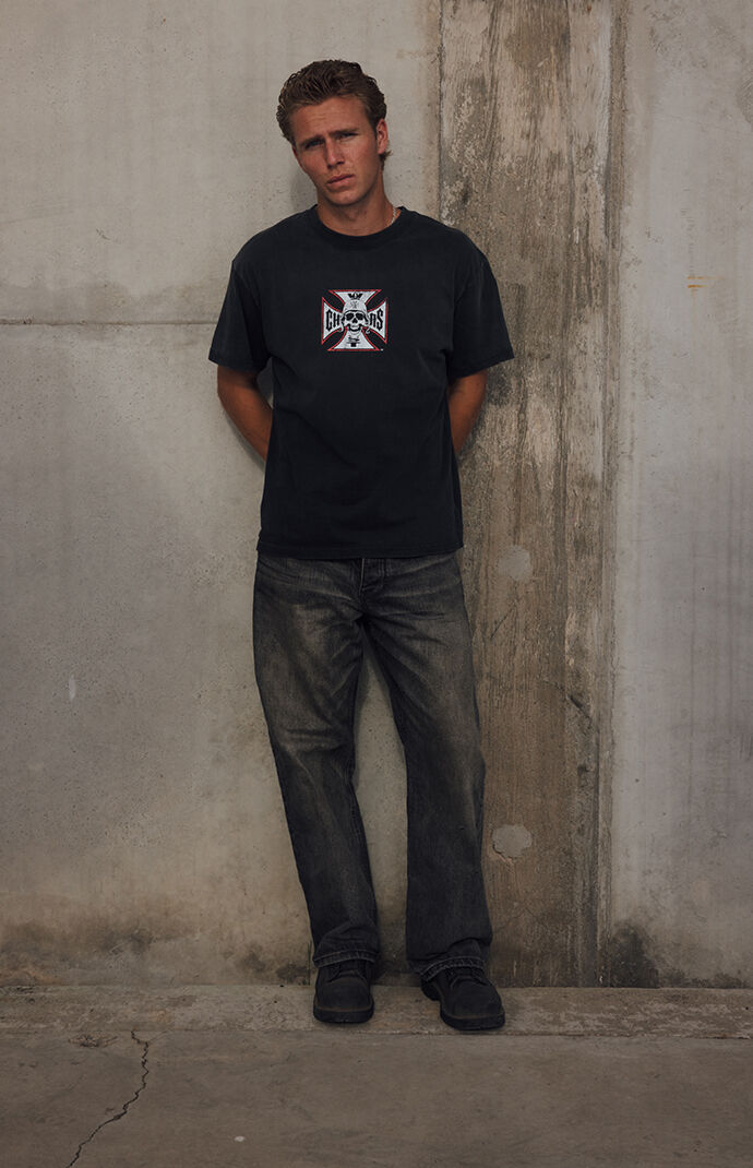 West Coast Choppers Skeleton Cross T-Shirt