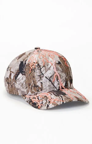 Camo Lightning 6-Panel Strapback Hat image number 1