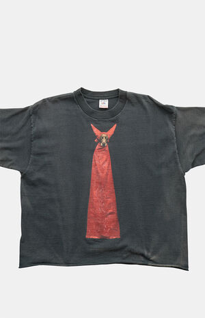 90s William Wegman Devil Dog Cropped Graphic T-Shirt image number 3