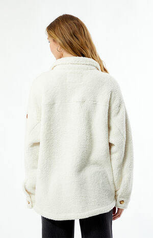 Overlander Solid Button Front Fleece Jacket image number 4