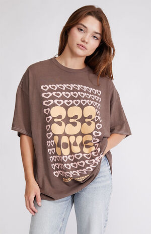333 Love Oversized T-Shirt image number 1