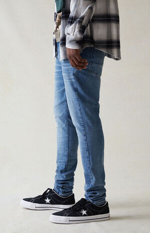 High Stretch Indigo Stacked Skinny Jeans image number 3