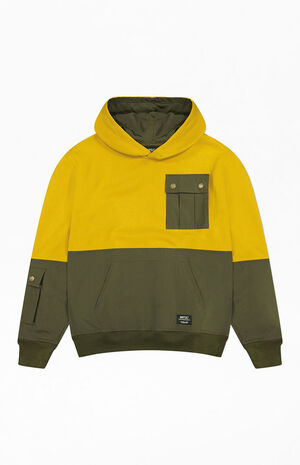 WeSC Honey 90's Mike Utility Color Block Nylon Mix Hoodie PacSun