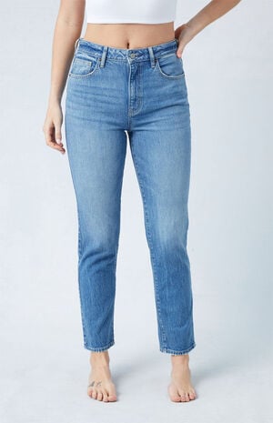 Eco Stretch Medium Indigo Mom Jeans image number 1