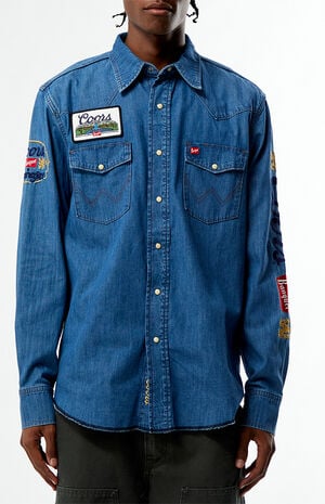 x Coors Embroidered Denim Long Sleeve Shirt image number 2