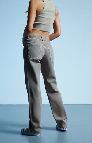 Brown High Waisted Boyfriend Jeans image number 4