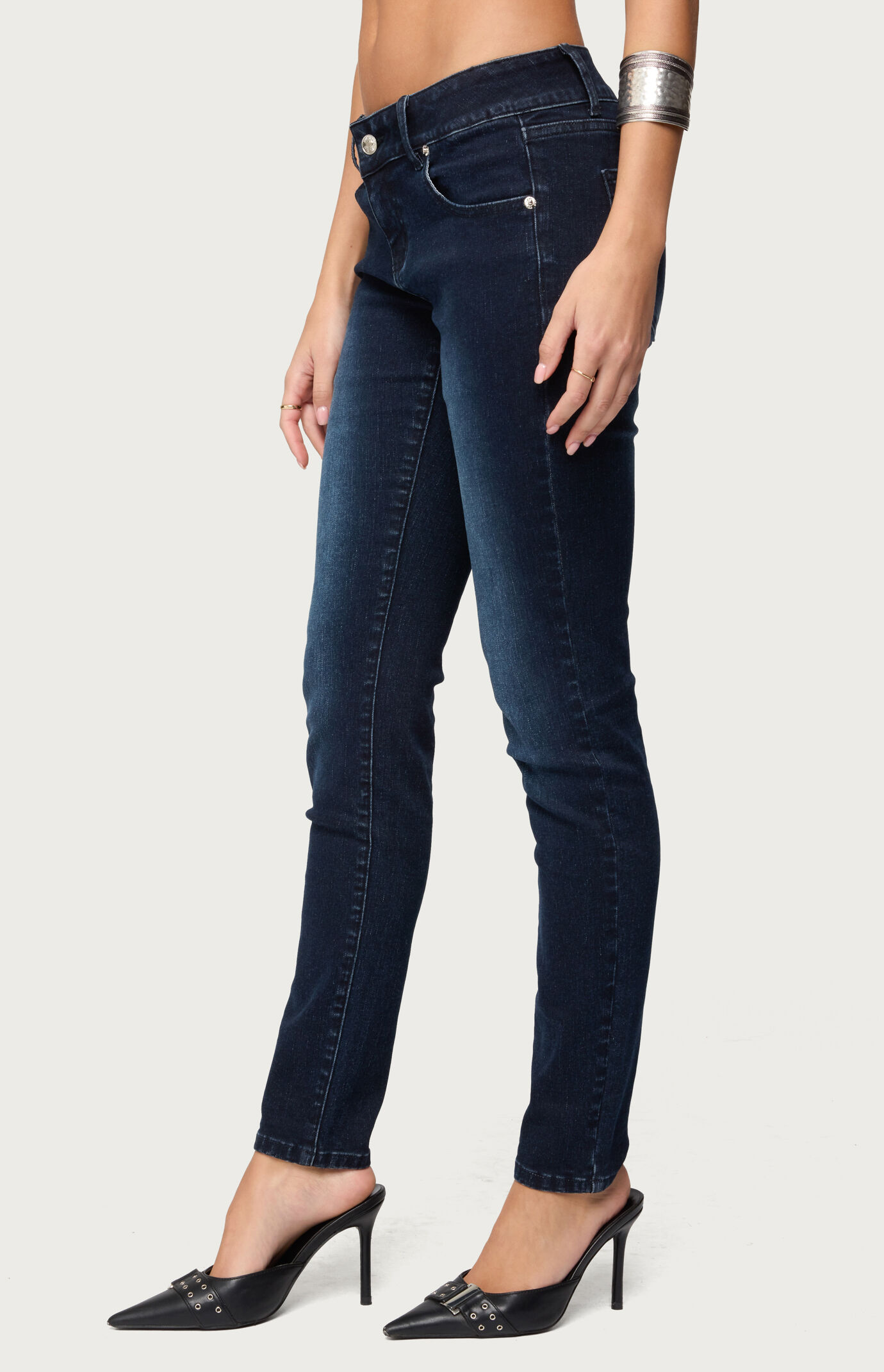 Edikted Eloise Low Rise Skinny Jeans