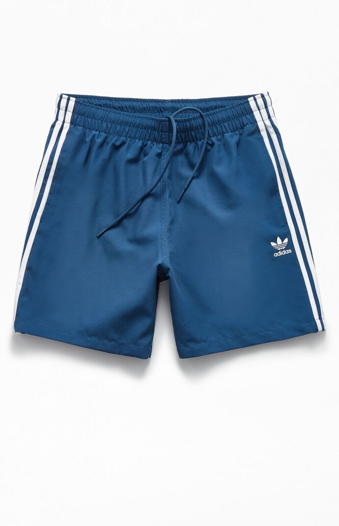 adidas 3 stripes swim trunk