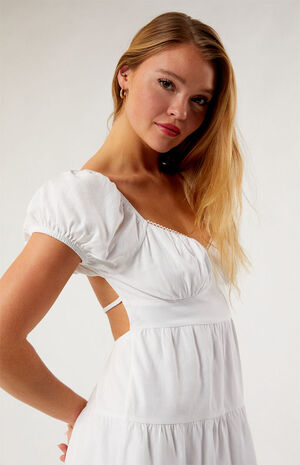 Dainty Trim Tie Back Mini Dress image number 1