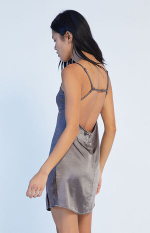 Satin Bustier Mini Dress image number 4