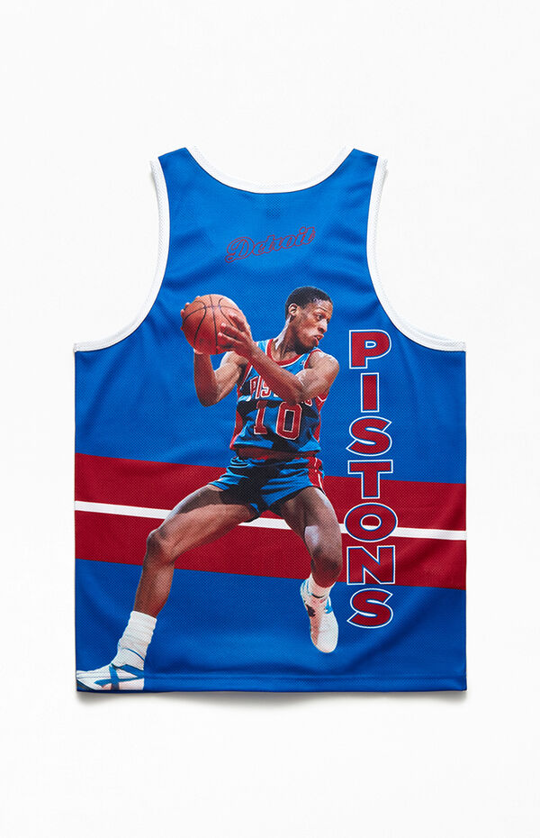 Mitchell & Ness Jumbo Rodman Pistons Basketball Jersey