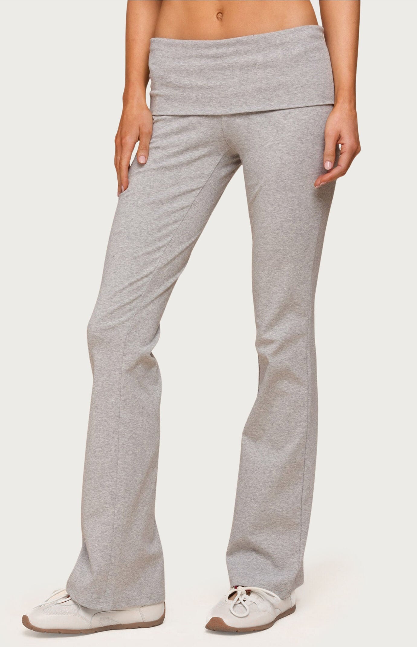 Edikted Ivanne Foldover Flared Pants