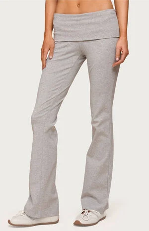 Ivanne Foldover Flared Pants image number 1