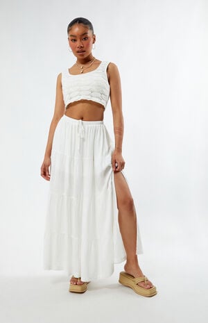 Classic Tiered Maxi Skirt