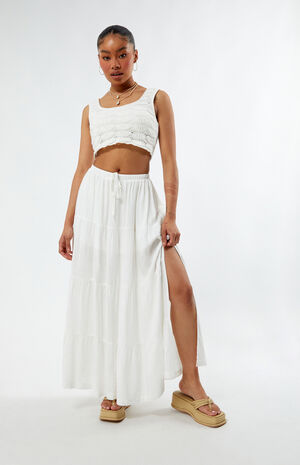Classic Tiered Maxi Skirt image number 1