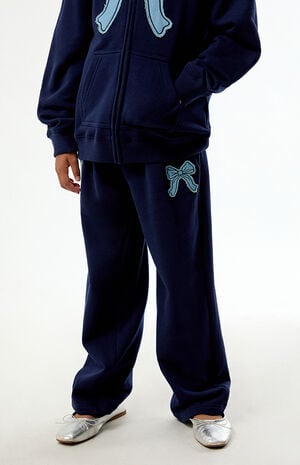 Bow Applique Baggy Sweatpants image number 1