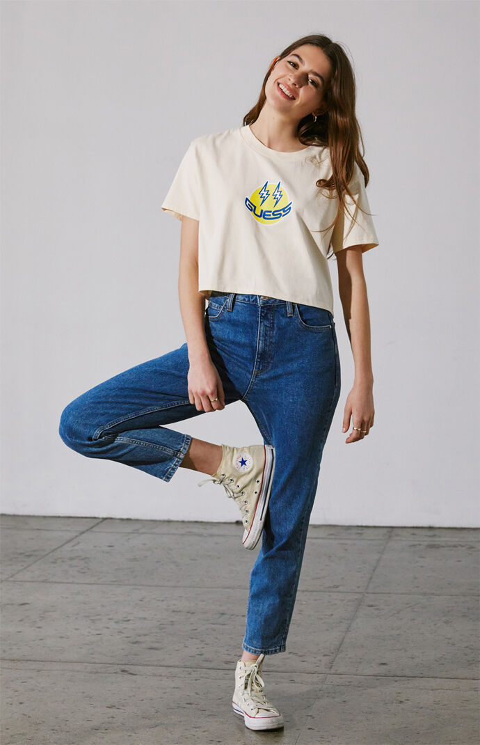 x J Balvin Cropped Smile T-Shirt