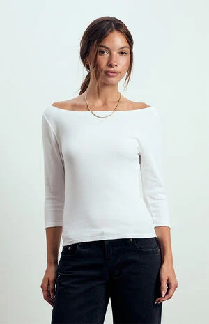 Kenzie 3/4 Sleeve Off-The-Shoulder Top image number 1