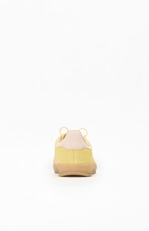 Women&rsquo;s Yellow Gazelle Indoor Sneakers image number 3