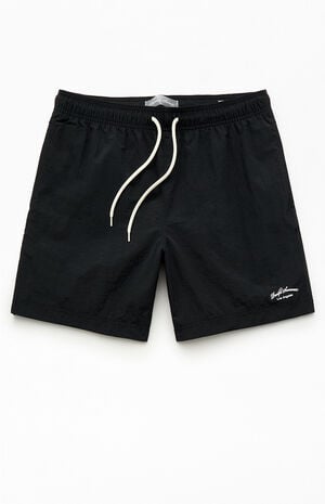 Black Collegiate 6.5" Swim Trunks image number 1