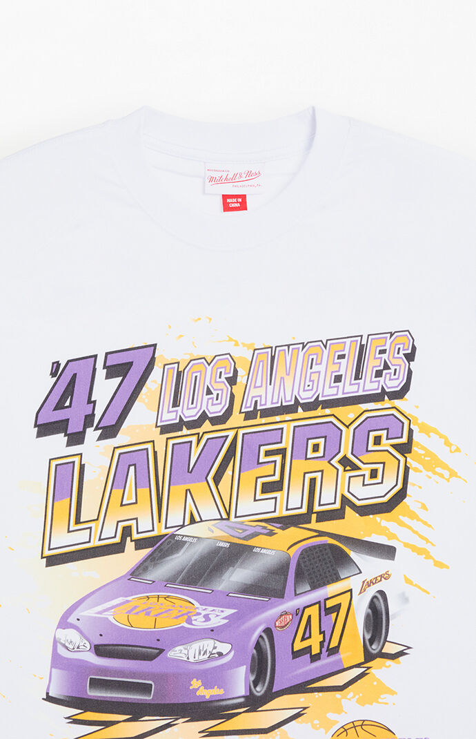 Mitchell & Ness LA Lakers NBA Speedway T-Shirt | PacSun