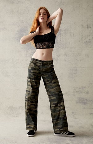 PacSun Camouflage Lightweight Low Rise '90s Cargo Pants | PacSun