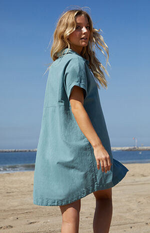 Classic Linen Shirt Dress image number 3