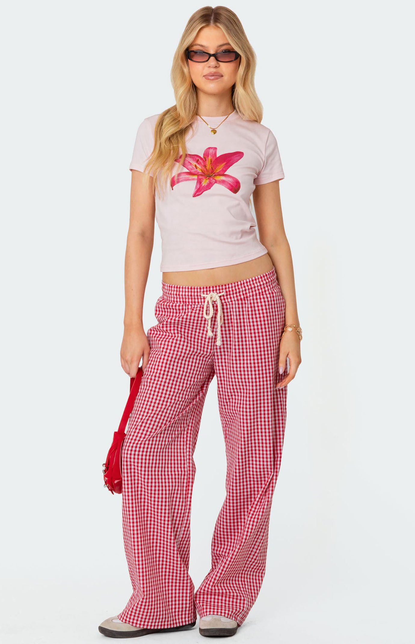 Edikted Taya Gingham Pants | PacSun