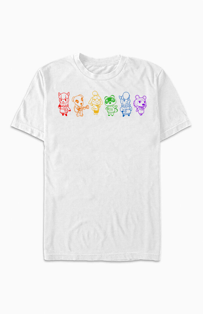 Animal Crossing Rainbow T-Shirt