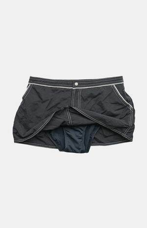 '90s Black Mini Skirt image number 3