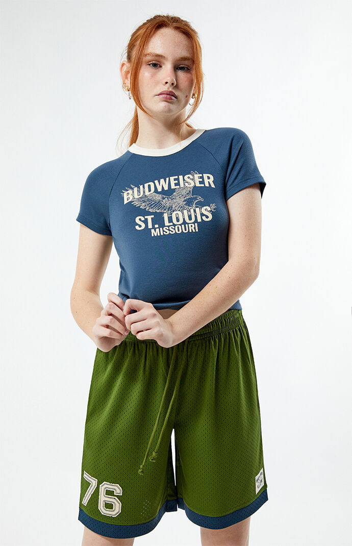 Budweiser By PacSun Long Mesh Basketball Shorts PacSun