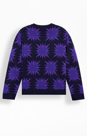 Blue Spike&nbsp;Crew Neck Sweater image number 2