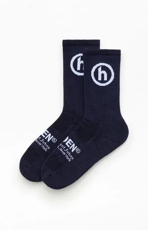 Navy Classic Crew Socks image number 1