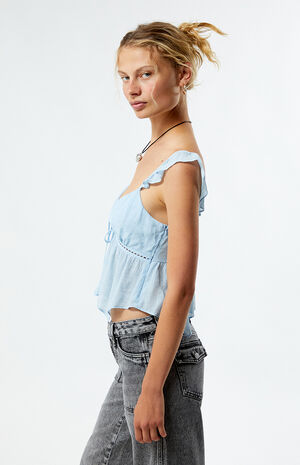 Flutter Sleeve Babydoll Top image number 2