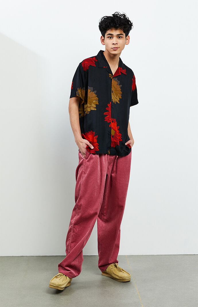 Mauve Easy Corduroy Carpenter Pants