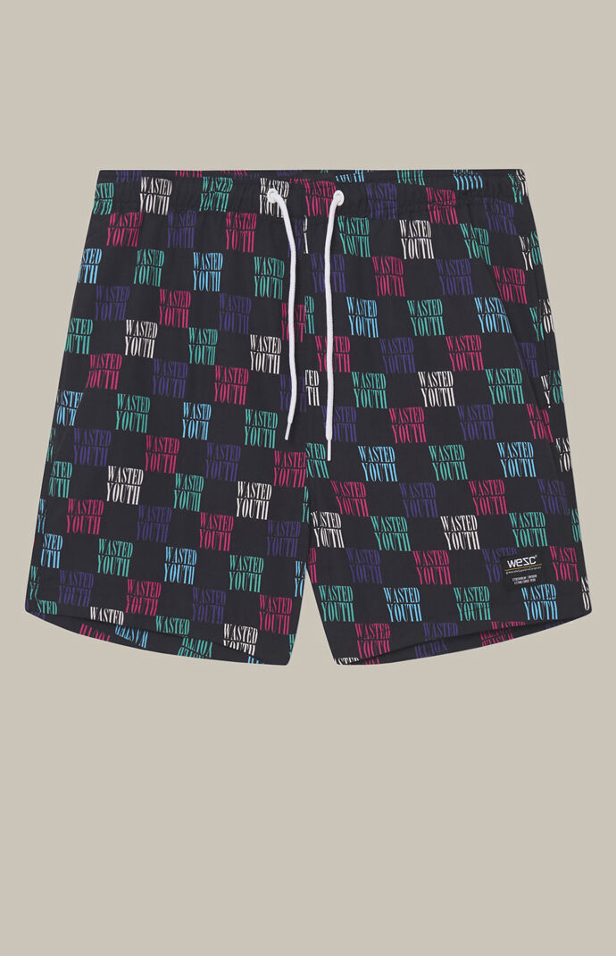 Zack Wasted Youth Printed Swim Trunks
