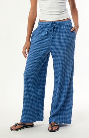 Plaid Wanderer Wide Leg Pants image number 3