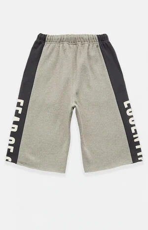 Seal Paneled Raw Cutoff Sweat Shorts image number 2
