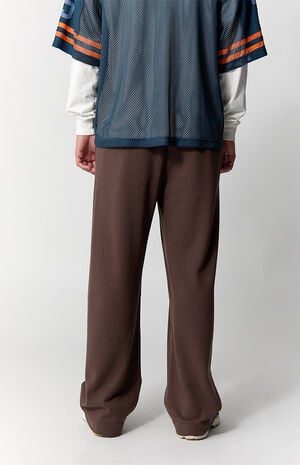 Brown Fleece Extreme Baggy Sweatpants image number 4