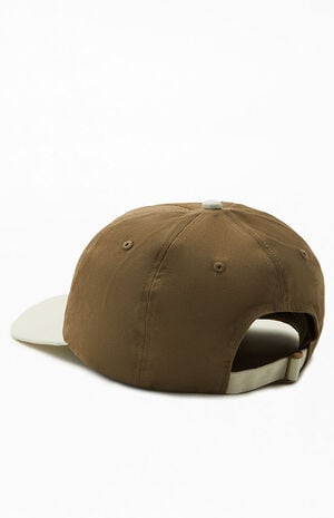 x PacSun Brown Strapback Dad Hat image number 4