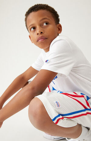 Mitchell & Ness Kids Clippers Big Face Basketball Shorts