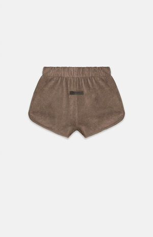 Women's Wood Velour Beach Shorts image number 1