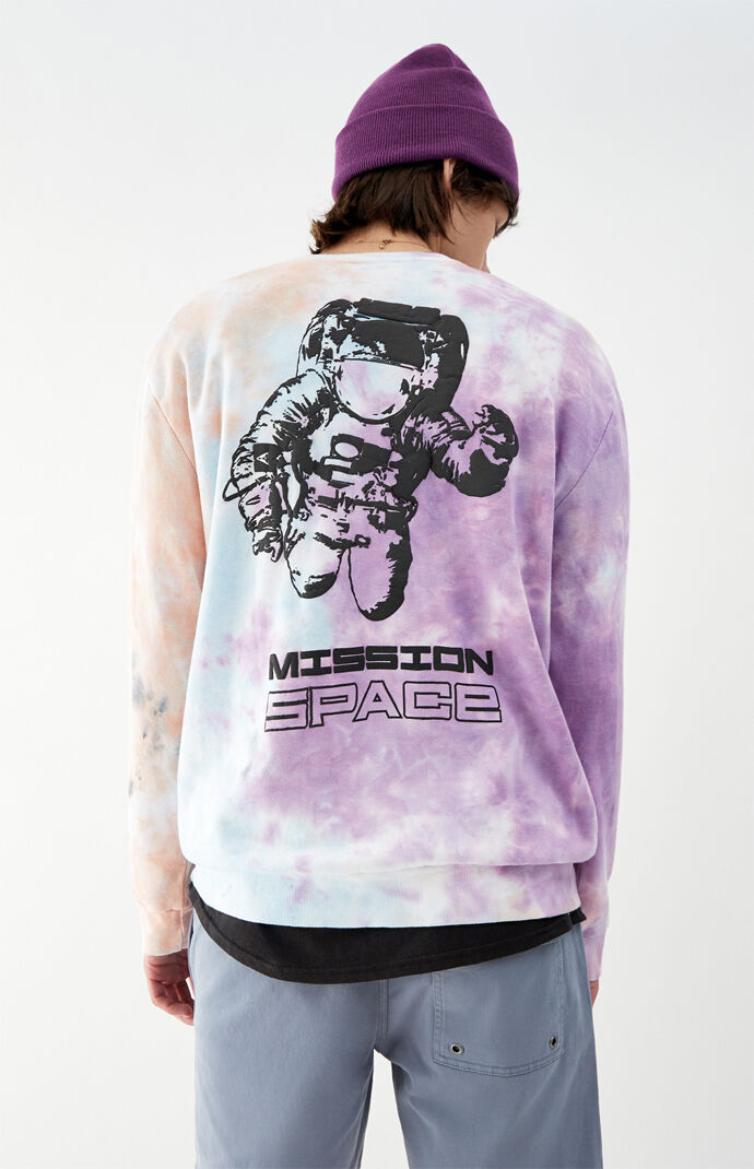NASA Tie-Dye Crew Neck Sweatshirt