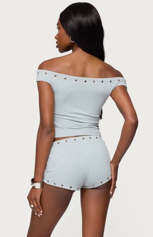 Neriah Grommet Off Shoulder Top image number 3