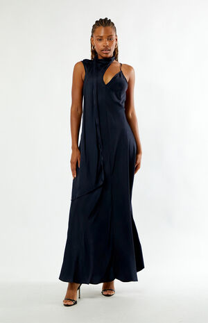 Wrap Neck Maxi Slip Dress image number 1