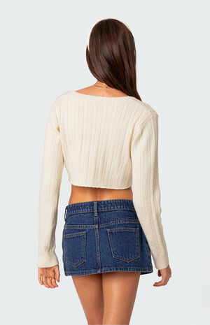 Noelle Cropped Cardigan image number 4