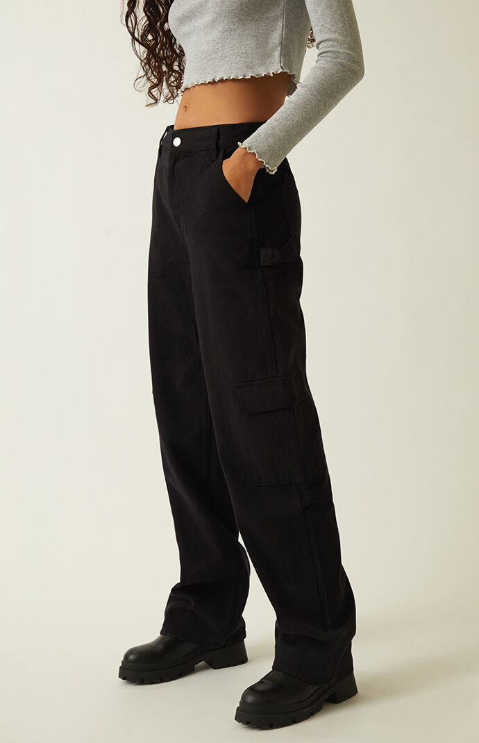 Womens black carpenter pants best sale