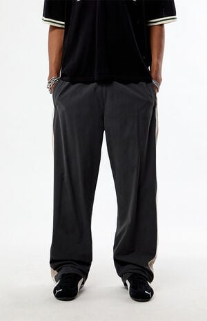 Black Baggy Track Pants image number 2